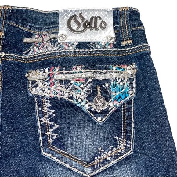 Cello Decorated Capri Jeans Size 13 - Picture 1 of 5